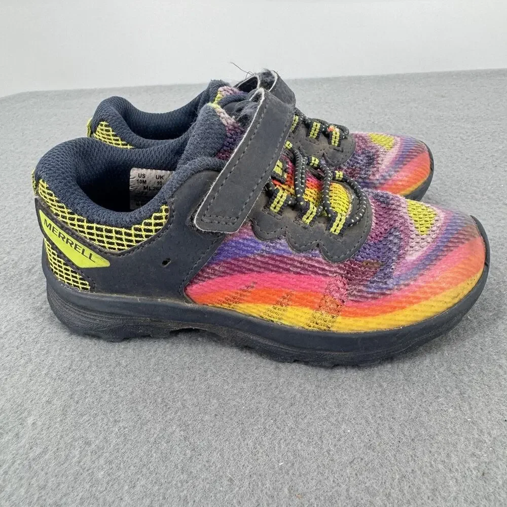 Merrell Kids Bare Steps Rainbow Trail Shoes Hook Loop US 10